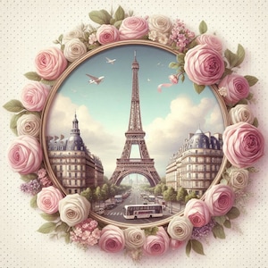 PDF Paris France Eiffel Tower Counted Cross Stitch Pattern, City Landscape Instant Download Digital format