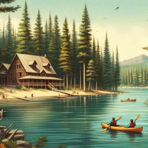 PDF Michigan State, Lake House, Boat, Counted Cross Stitch Pattern, Landscape Instant Download Digital format
