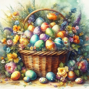 PDF Easter Cross Stitch pattern, Easter Egg Holiday Cross Stitch, Eggs Gifts design, Holly Easter PDF Instant Download, Spring cross stitch.