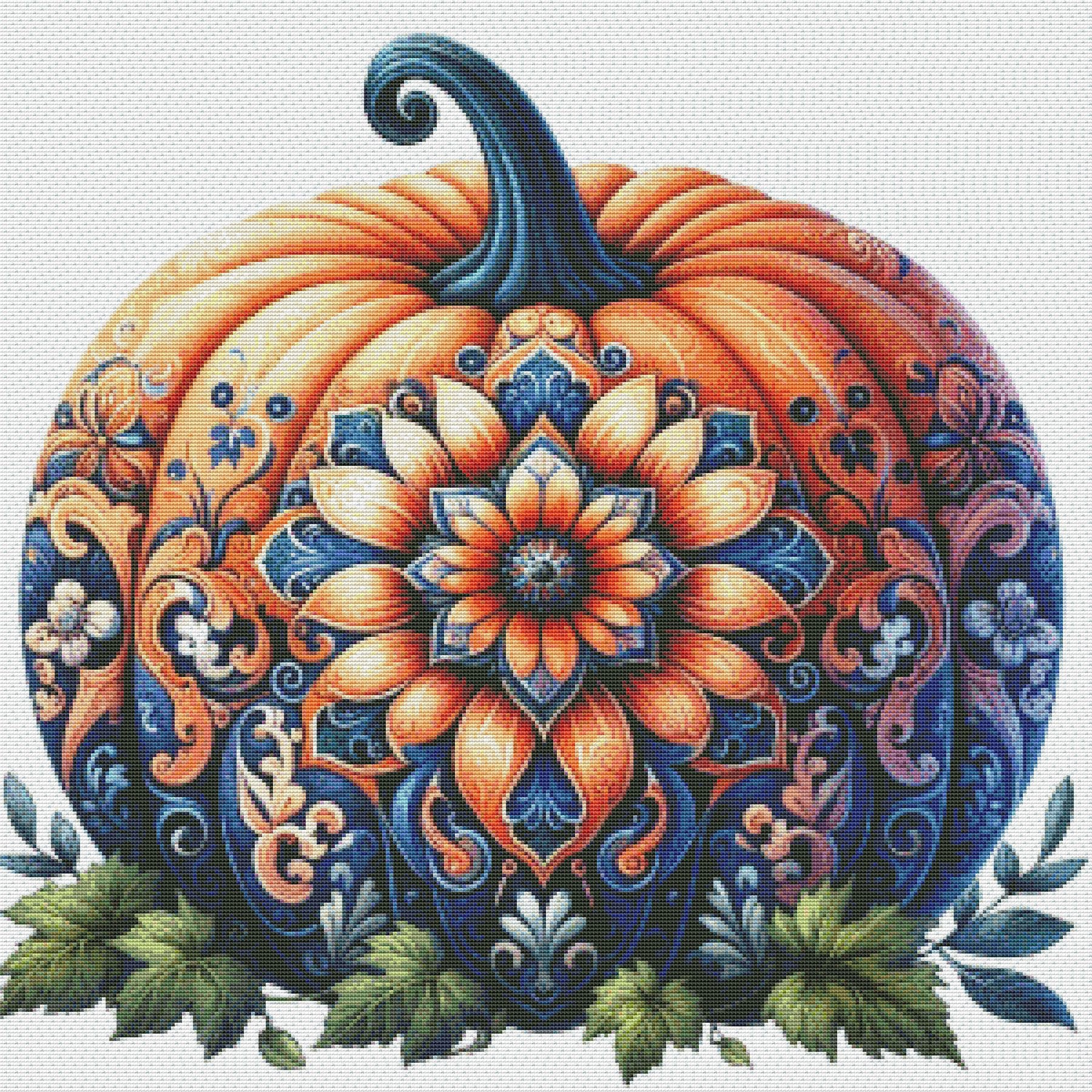 PDF Pumpkin Counted Cross Stitch Pattern, Gift Design, PDF Instant ...