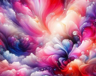 PDF Colorful cloud, Abstract Art, Geometric Pattern, Counted Cross Stitch Pattern, Digital Format, Cross Stitch pattern, Instant Download