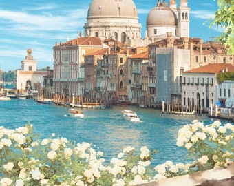 PDF Europe Venice Italy Counted Cross Stitch Pattern, City Landscape Instant Download Digital format