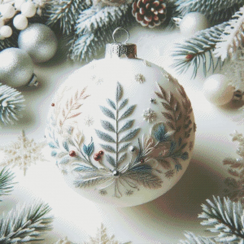 PDF Christmas Ornament Cross Stitch Pattern Digital Format Cross Stitch ...