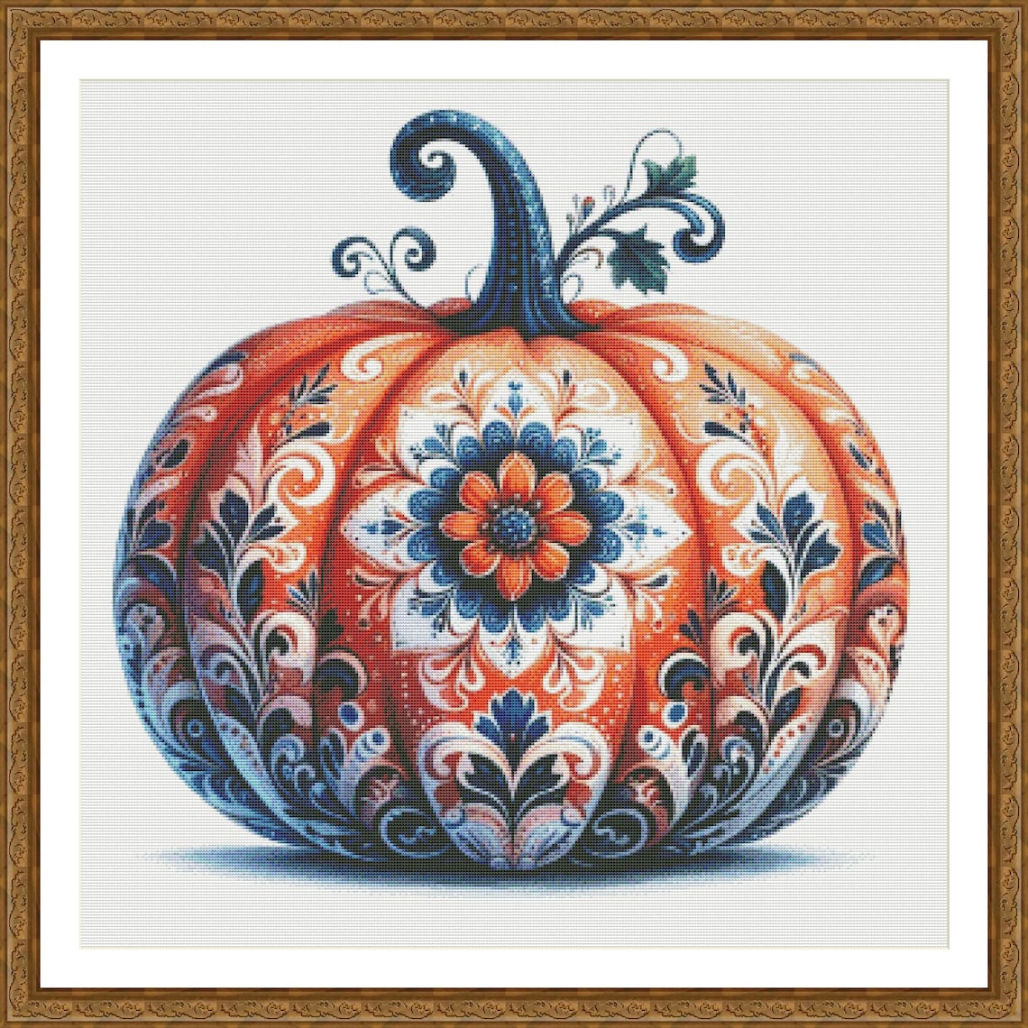 PDF Pumpkin Counted Cross Stitch Pattern, Gift Design, PDF Instant ...