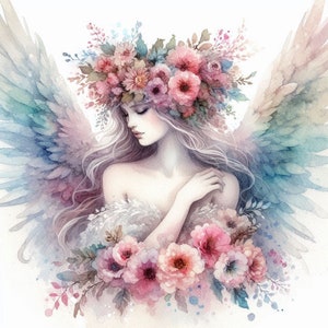 PDF Angel Cross Stitch Pattern Digital Format Cross Stitch pattern, PDF Instant Download.
