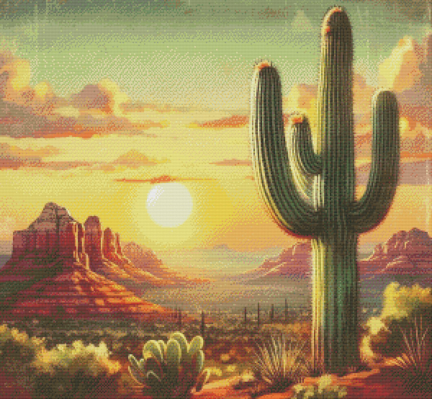 PDF Arizona State, Counted Cross Stitch Pattern, Landscape Instant ...