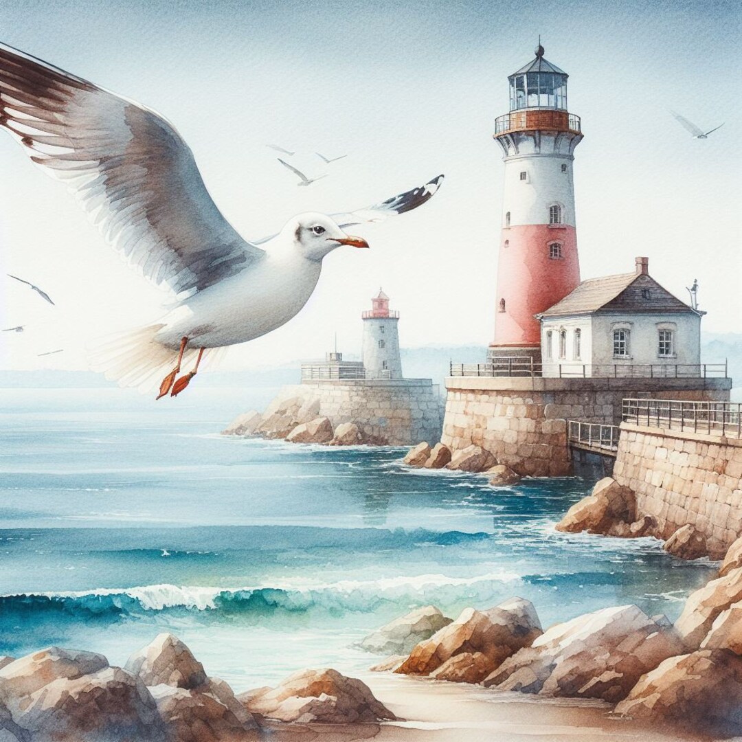 PDF Lighthouse Counted Cross Stitch Pattern Seascape Digital Cross ...