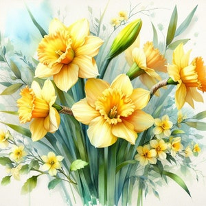 PDF Bloemboeket Gele Chrysanten Geteld kruissteekpatroon Digitale X-steekgrafiek modern Instant Download Digitaal formaat