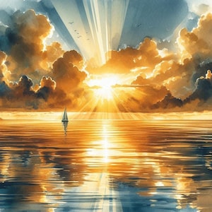 PDF Beach Sunrise Counted Cross Stitch Pattern Seascape Digital Cross Stitch Chart Seascape PDF Cross Stitch Pattern