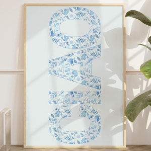 Ciao! Print Typography Poster Trendy Wall Art Retro Poster Blue Art Gallery Wall Art Printable Art Digital Download