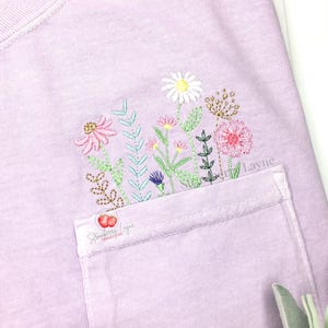 Wildflower Embroidery Design – Floral Garden Sketch – Spring Flower Embroidery File – Machine Embroidery Digital Download
