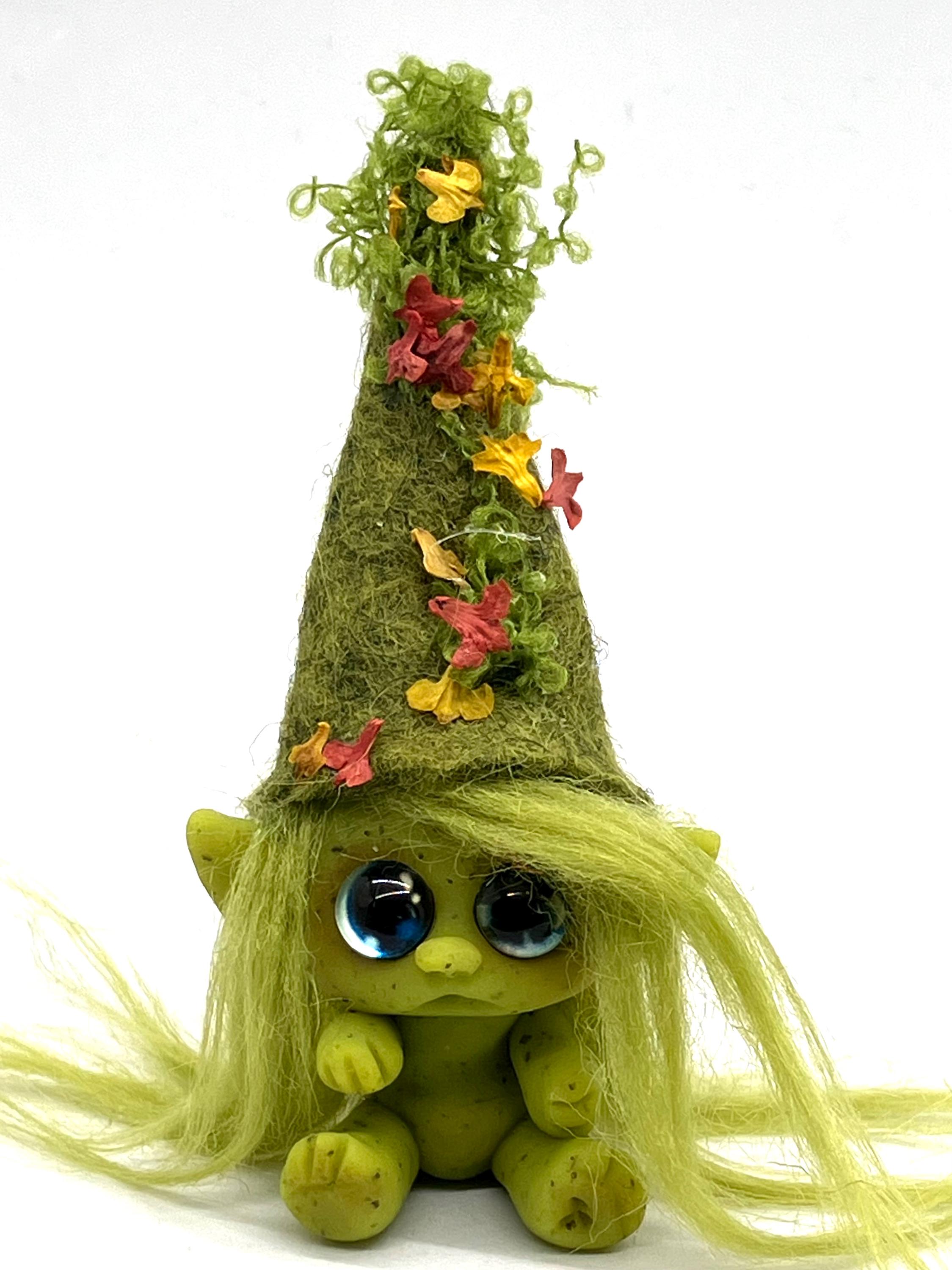Tiny Trollfling troll goblin gnome “Bethany” by Amber Matthies