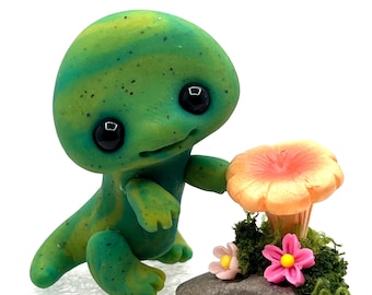 Baby Dinosaur Trollfling “Dino” by Amber Matthies