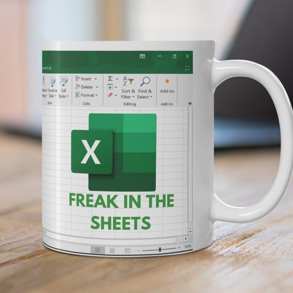 Freak In The Sheets Kaffeetasse PNG-Vorlage, Liebhaber-Arbeiter-Geschenkidee für Kollegen, Buchhaltung, Chef, Freund 11 Oz weiße Kaffee-Tee-Becherverpackung Png