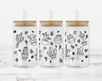 Cactus Iced Coffee Cup