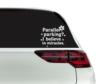 Parallel Parking Car Decal