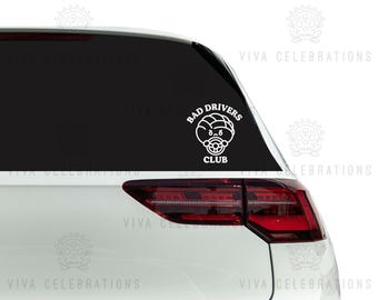 Bad Drivers Club Concha Car Decal