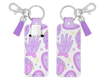 Crystal ball lip balm holder