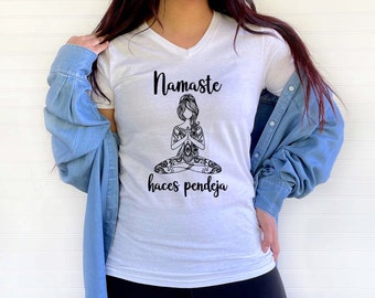 Namaste haces pendent women's tee