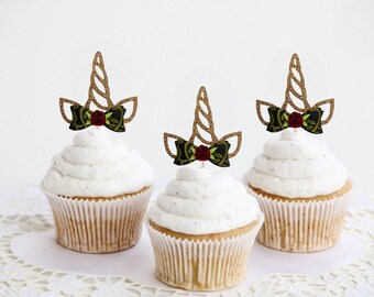 Unicorn cupcake toppers
