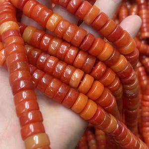 Cuentas espaciadoras Heishi de 12 x 6 mm, 15,5&quot; (39 mm) en forma de barril, para la fabricación de joyas.