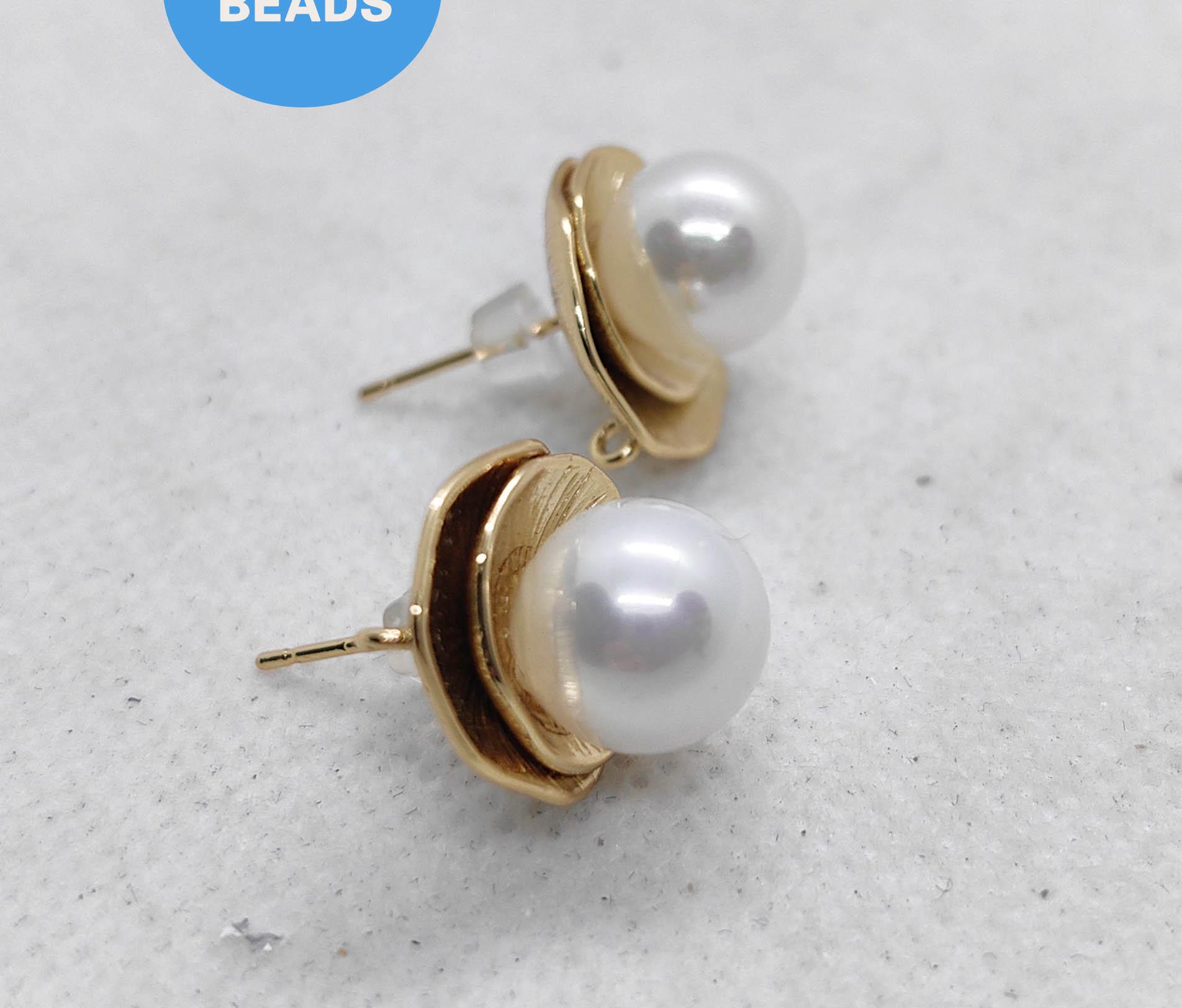 ホワイトパール スタッドピアス 約10mm ピアス パール10mmスタッドピアス 真珠 アクセサリーピアス 日本