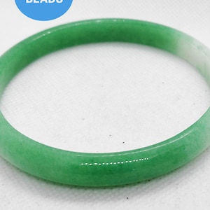 Grand bracelet jonc en jade sculpté à la main, émeraude et jadéite naturelle, 60-72 mm, cristal, cadeau jonc apaisant, 1 PCS