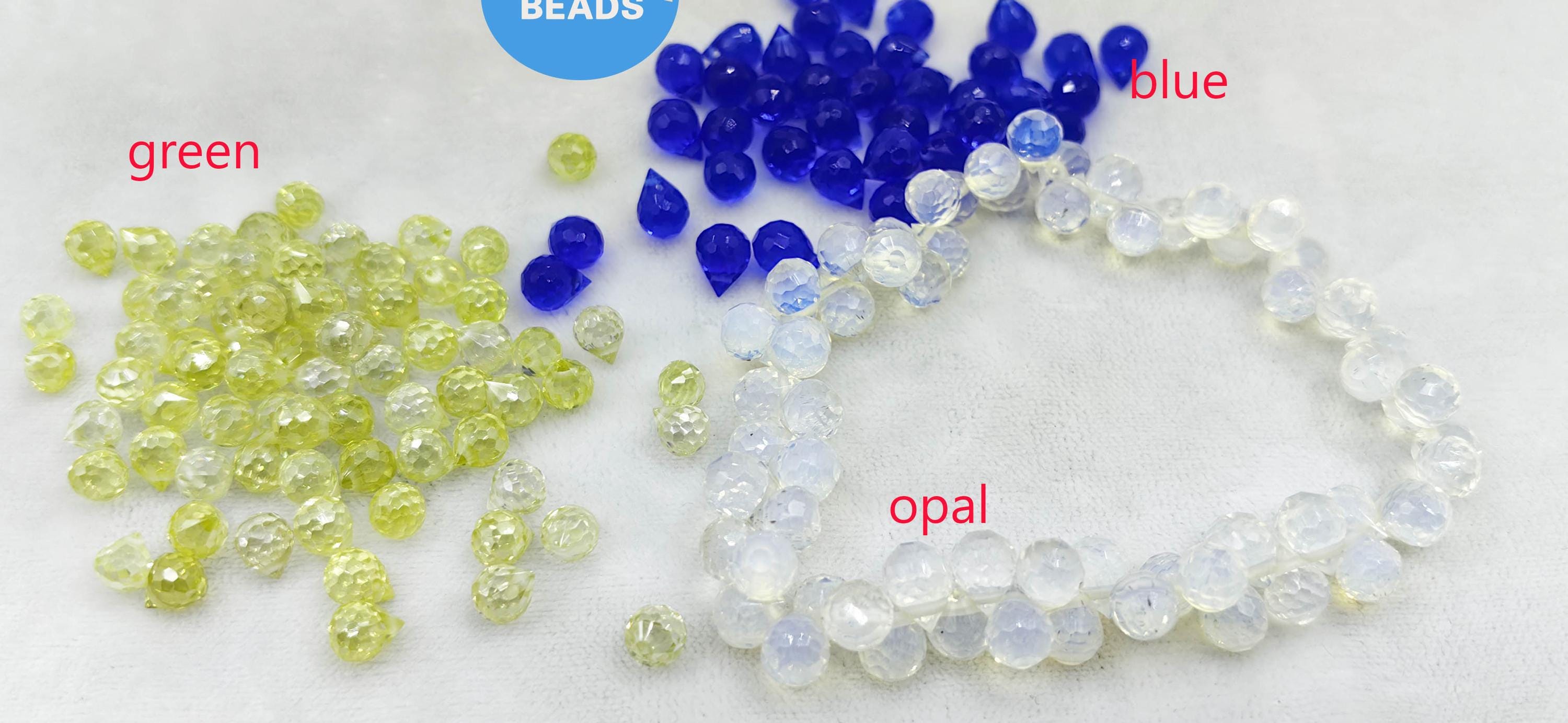 7x5 clear crystal faceted teardrop - Etsy 日本