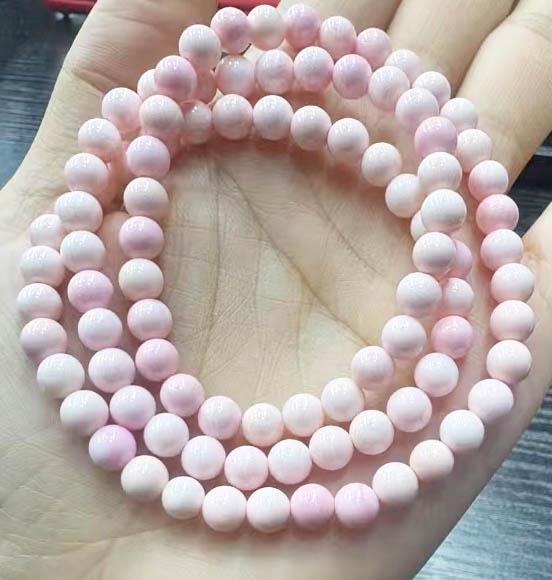 22inch Natural Giant Clam Shell ,queen Conch Necklace 6mm CONCH