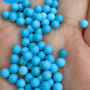 Sale--100pcs Blue Green turquoise round ball disco  2mm 3mm 4mm cabochons for jewelry making, no drilled