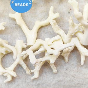 10 pezzi di osso bianco grezzo, conchiglia rosa, corallo arancione, rami rossi, albero grezzo, forma libera, dettagli realistici, ciondolo orecchino focale