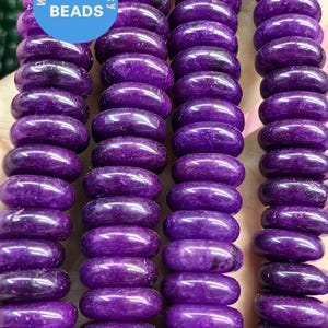 Lot De 5 Perles Boules En Sugilite 10mm - Couleur Violet Rose - Pour Création De Bijoux DIY