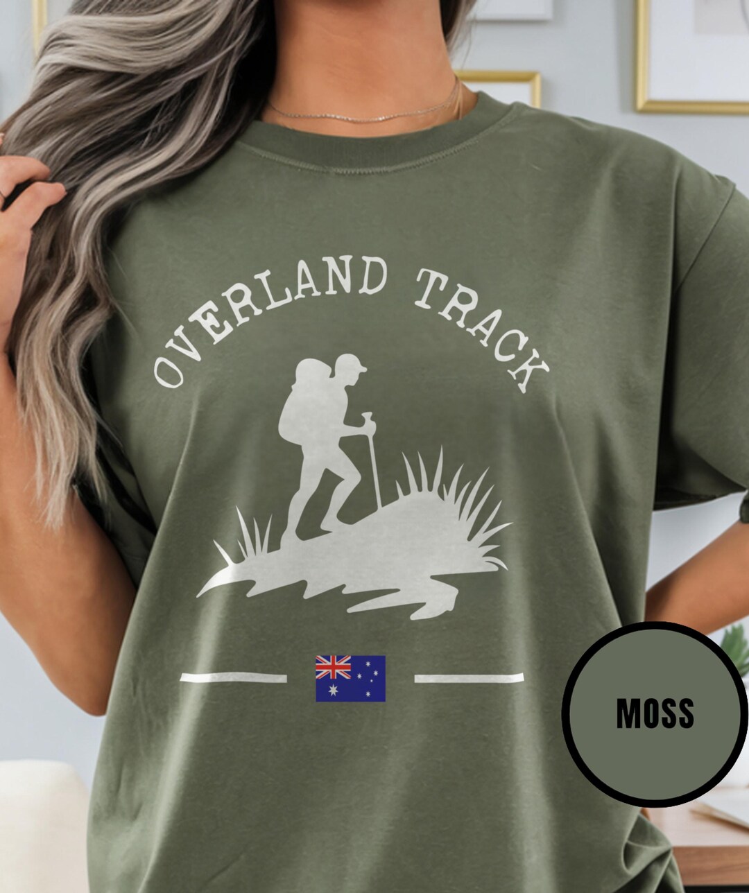 Bushwalking Graphics Overland Track Shirt Australia Hiking Gift Comfort Colors Tasmania Tee ...