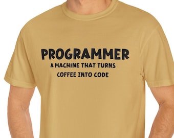 Funny Programmer T-Shirt, Shirt Devops, Funny Code Programmer IT Tshirt, Software Developer Shirt, Computer Science Shirt, Coffee shirt