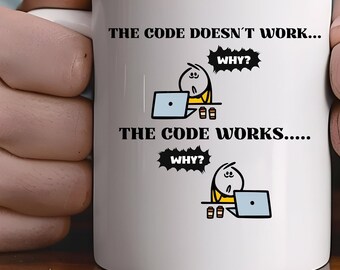 Tazza divertente per programmatori: The Code Works, regalo IT