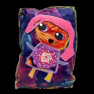 GUMDROP - fiber art pillow