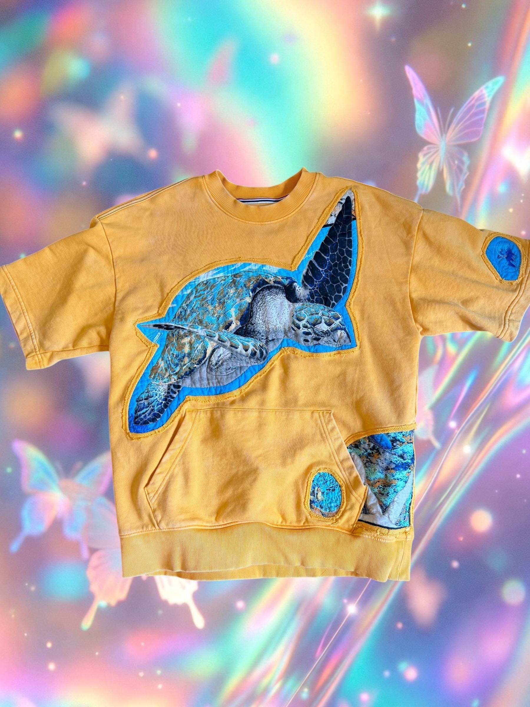 Patchwork Hoodie Turtle - Etsy Canada