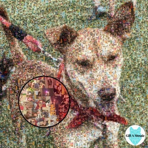 Custom Photo Mosaic, Photo Collage Gift for Couples, Unique Anniversary Mosaic Art, Art Photo Tile Wedding Gift, Unique Valentine&#39;s Day Gift