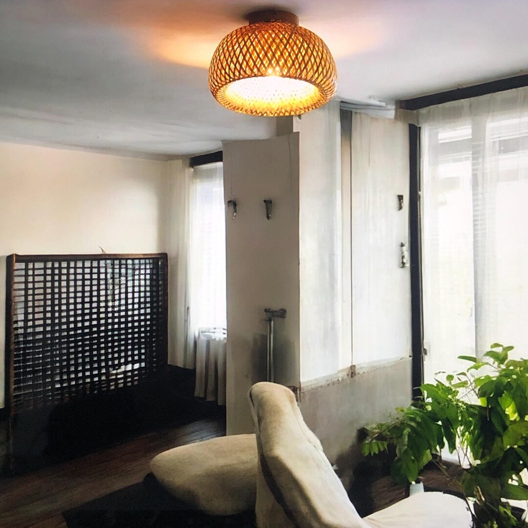 Curated visual reference: Bamboo Lighting Fixtures For Bedroom 2037 Reference: Cozy Ambient Bedroom Bamboo Ceiling Lamp Natural Bamboo Ceiling Light
