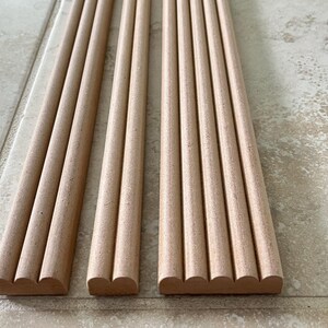 Square Reeded Molding Reeded Accent Wall Molding Kit, DIY 3D Modern Wall Design, Reeded Wall ...