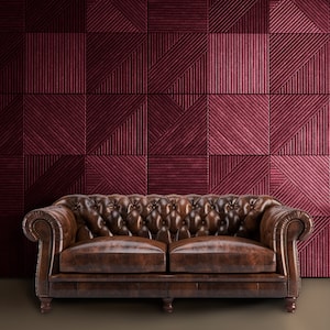 Modern accent wall panels, Fireplace wall panels, 3D Wall design, Abstract Wall Panels, Acoustic  MDF wall panels, Square design wall panels