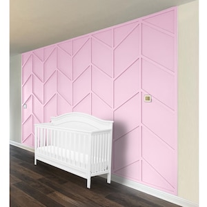 Accent wall panels kit for Nursery, Wall Panels for Kids Bedroom,  Accent wall panels for kids' room, children's room renovation, MDF panels