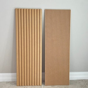 Kitchen Island Reeded wall panels, Reeds 1 in or 1/2 in, Custom size Reeded panels for Cabinets, Vanity, Tambour Wall Panels, Overlay panel
