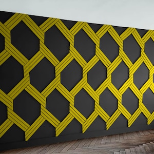 Luxury Accent wall panels, Ready to install and paint, 3D Modern Art design kit