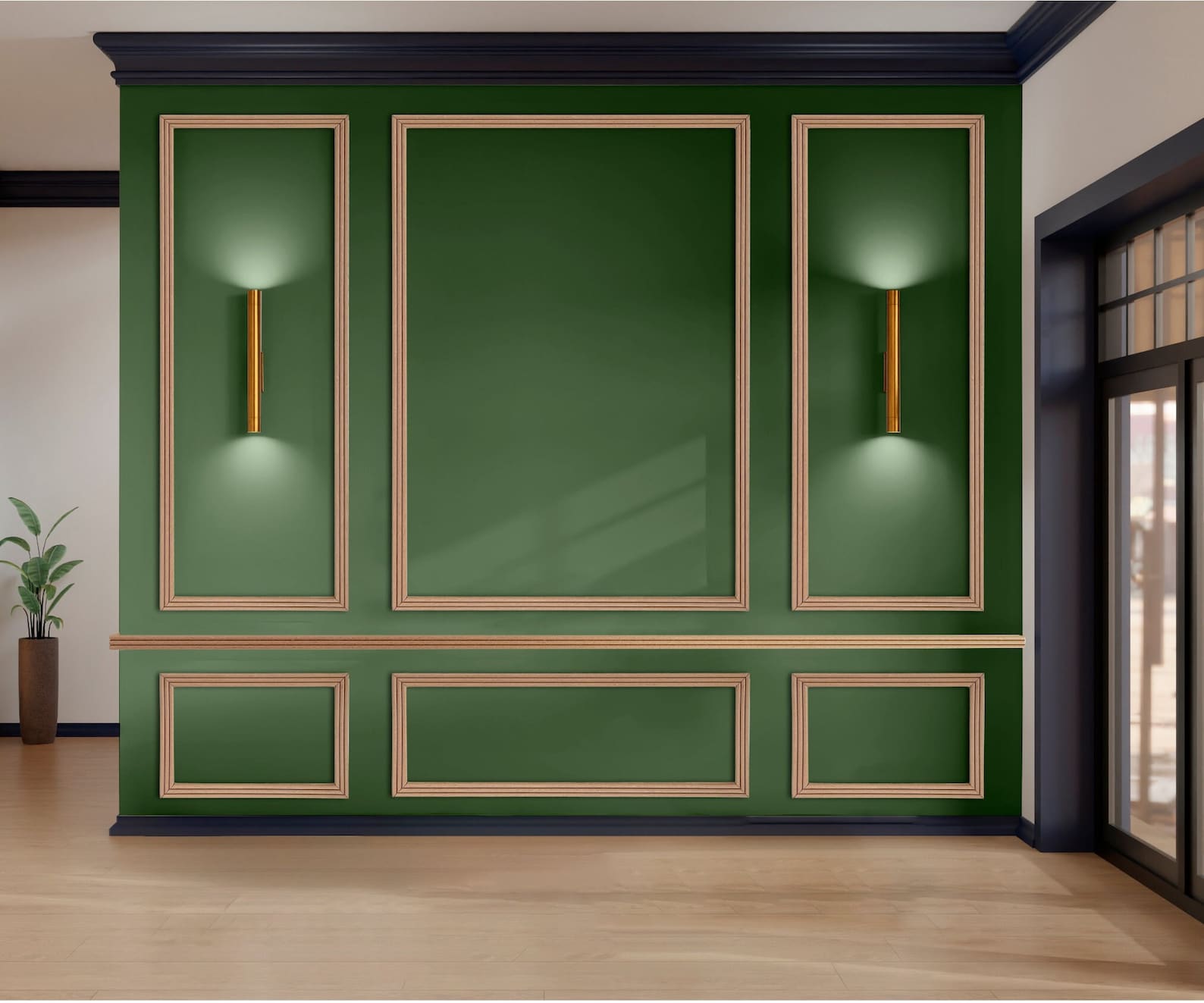 DIY Reeded Accent Wall Molding Kit, Ready to Assemble, Paintable, Pre ...