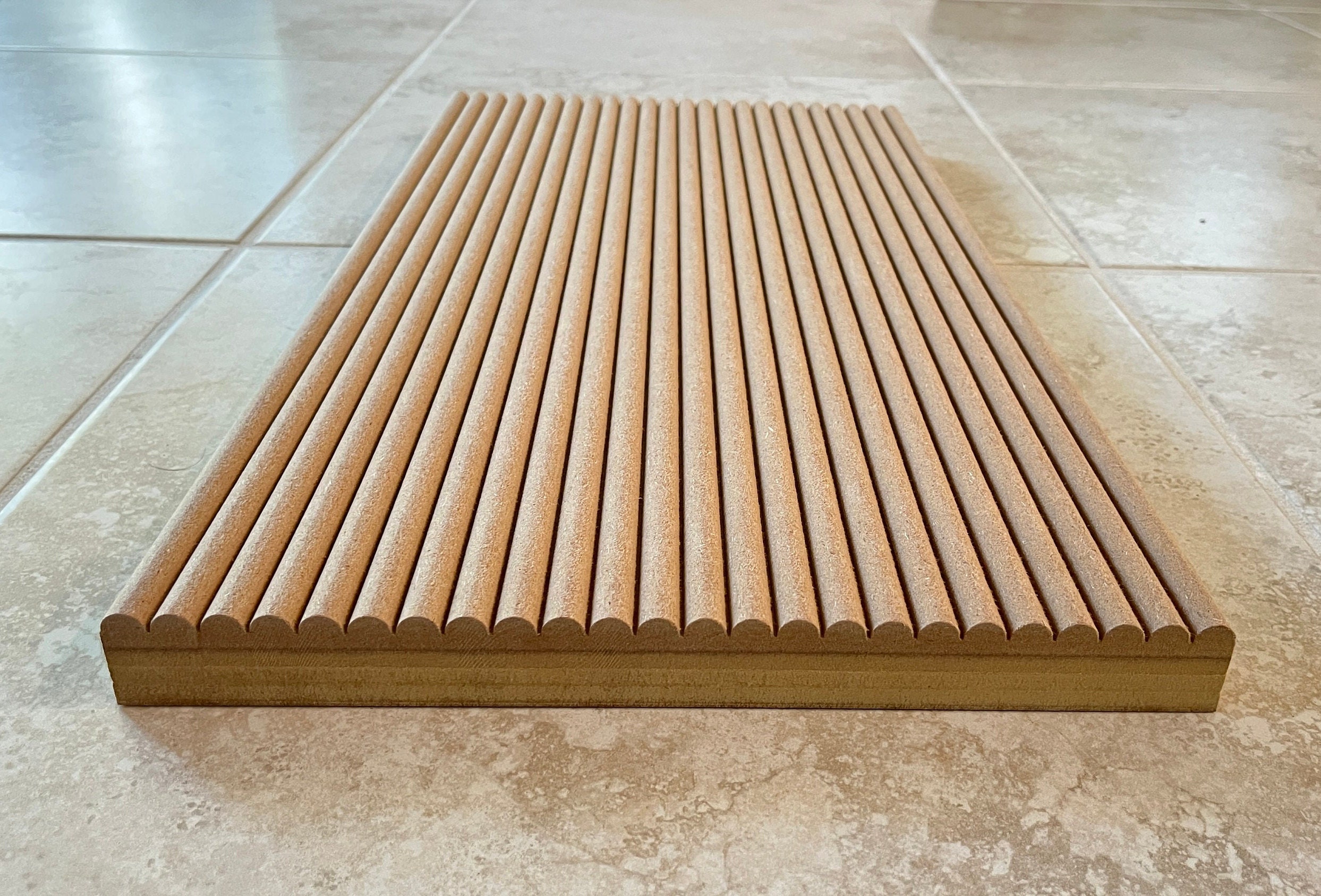 Replacement Cabinet Door, Custom Made Reeded Cabinet Door and Drawers ...