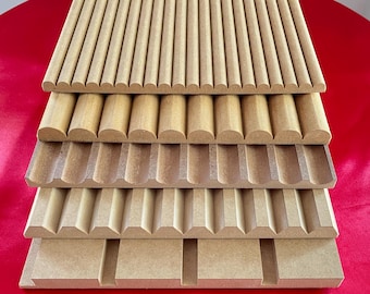 3D MDF Wall Panels: Reeded wall panels, Fluted wall panels, V-Groove Wall Panels, Slat Wall Panels, Kitchen Island Wall panels, Overlay IKEA