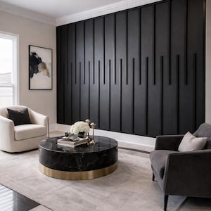 pre-cut MDF wall panels, square grid wall paneling, modern accent wall, wall paneling for living room, bedroom feature wall panels, black wall panels, contemporary wall decor, easy install wall panels, unpainted MDF panels, bathroom accent wall, MDF wall panels, geometric wall decor, chevron wall panels, DIY wall paneling kit, unpainted MDF panels, modern accent wall, powder room wall decor, custom wall panels, 3D wall design, chevron accent wall, DIY bathroom remodel, wall panel kit MDF