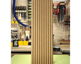 Reeded  wall panels for Walls, Kitchen Islands, Cabinets, Vanity,   Custom Reeded panels, Tambour Wall Panels, Overlay panels, 3D MDF panels