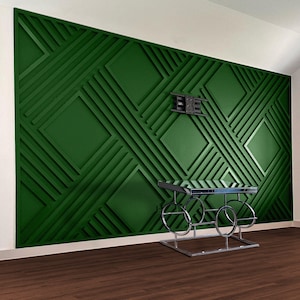 3D MDF Accent Wall Panels: Modern Art Wall Design Kit